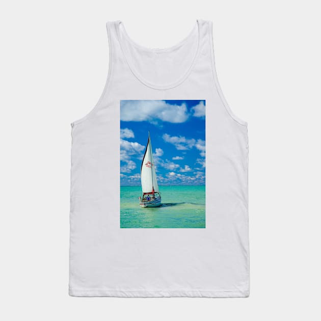 Leaving Harbour on a Clear Day, Bayfield Tank Top by BrianPShaw